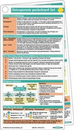 Osteoporosis Pocketcard Set by Bbp 9781591030720