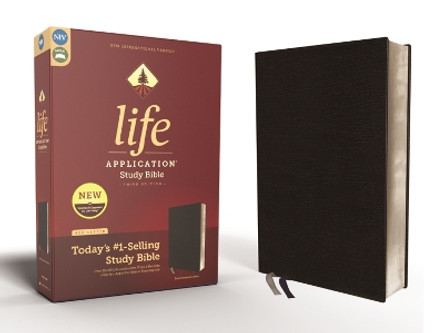 NIV, Life Application Study Bible, Third Edition, Bonded Leather, Black, Red Letter Edition by Zondervan 9780310452775