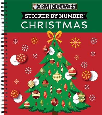 Brain Games - Sticker by Number: Christmas (28 Images to Sticker - Christmas Tree Cover) by Publications International Ltd 9781639380930