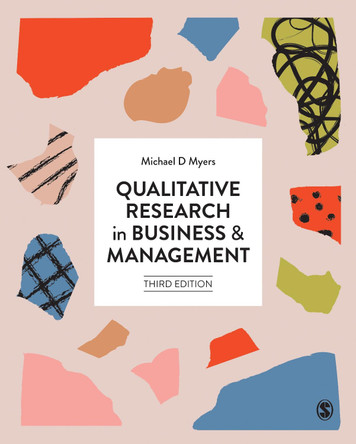 Qualitative Research in Business and Management by Michael D Myers 9781473912335
