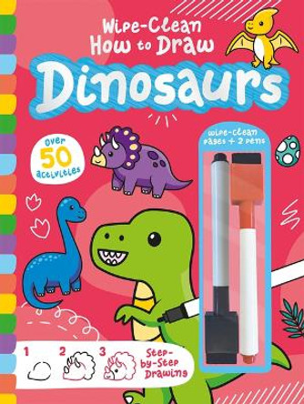 Wipe-Clean How to Draw Dinosaurs by Jenny Copper 9781801058117