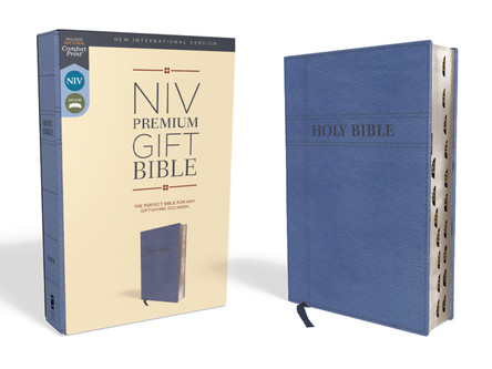 NIV, Premium Gift Bible, Leathersoft, Navy, Red Letter Edition, Thumb Indexed, Comfort Print: The Perfect Bible for Any Gift-Giving Occasion by Zondervan 9780310094128