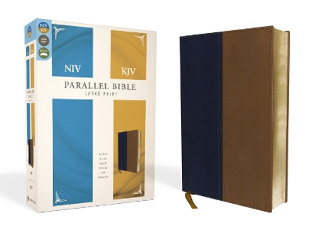 NIV, KJV, Parallel Bible, Large Print, Leathersoft, Pink/Brown: The World's Two Most Popular Bible Translations Together by Zondervan Publishing 9780310439349
