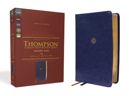 NKJV, Thompson Chain-Reference Bible, Handy Size, Leathersoft, Navy, Red Letter, Comfort Print by Dr. Frank Charles Thompson 9780310459293