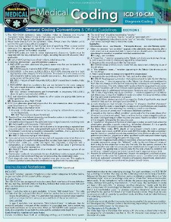 Medical Coding ICD-10-CM: a QuickStudy Laminated Reference Guide by Shelley C Safian 9781423236542