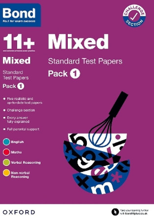 Bond 11+: Bond 11+ Mixed Standard Test Papers: Pack 1 by Various 9780192779373