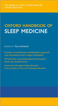 Oxford Handbook of Sleep Medicine by Guy Leschziner 9780192848253