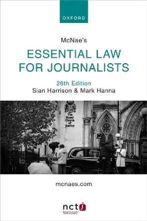 McNae's Essential Law for Journalists by Sian Harrison 9780192847706