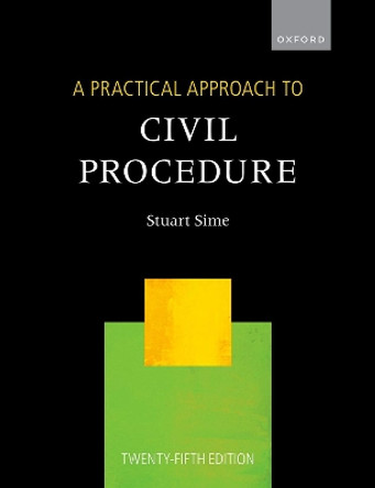 A Practical Approach to Civil Procedure by Stuart Sime 9780192859365