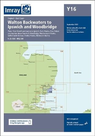 Imray Chart Y16: Walton Backwaters to Ipswich and Woodbridge: 2022 by Imray 9781786794185