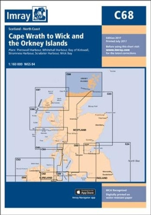 Imray Chart C68: Cape Wrath to Wick and the Orkney Islands by Imray 9781846239298