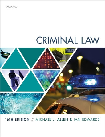 Criminal Law by Michael Allen 9780198869931