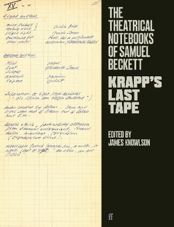 The Theatrical Notebooks of Samuel Beckett: Krapp's Last Tape by Samuel Beckett 9780571348725