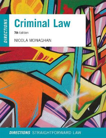 Criminal Law Directions by Nicola Monaghan 9780192855374