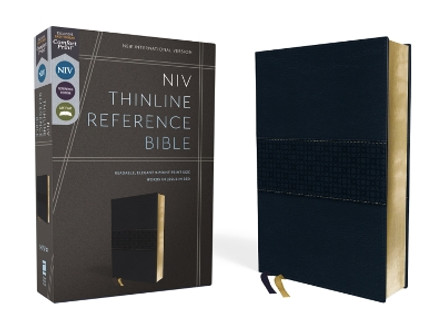 NIV, Thinline Reference Bible, Leathersoft, Navy, Red Letter, Comfort Print by Zondervan 9780310462729