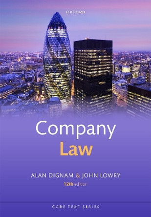 Company Law by Alan Dignam 9780192865359