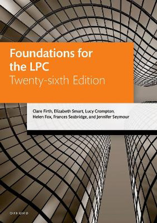 Foundations for the LPC by Clare Firth 9780192858801