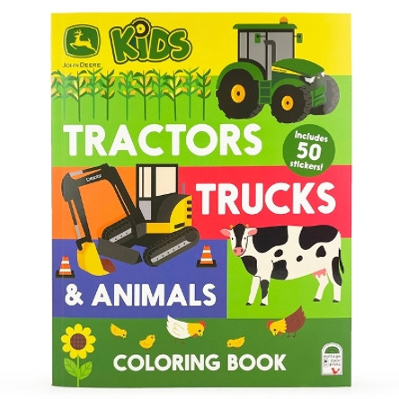 John Deere Kids Tractors, Trucks & Animals Coloring Book by Cottage Door Press 9781646389063