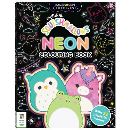 Kaleidoscope Squishmallows Neon Colouring Book by Hinkler Pty Ltd 9781488932151