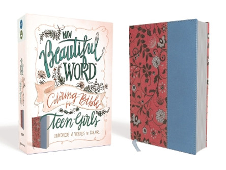 NIV, Beautiful Word Coloring Bible for Teen Girls, Leathersoft, Pink/Blue: Hundreds of Verses to Color by Zondervan 9780310447238