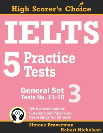 IELTS 5 Practice Test General: Tests 11-15 by Simone Braverman 9780648000037