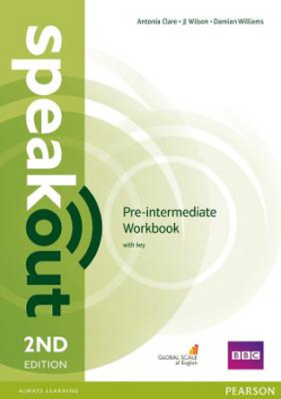 Speakout Pre-Intermediate 2nd Edition Workbook with Key by Damian Williams