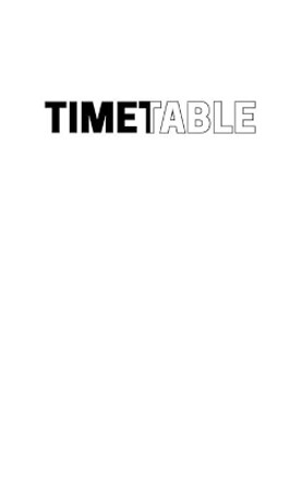 Timetable by John Most 9780976893851