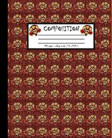 Composition: 100 pages college ruled 7.5 x 9.25 in by Screaming Monkey Notebooks 9781073582389