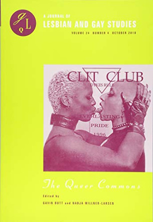 The Queer Commons by Gavin Butt 9781478003502