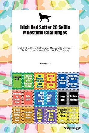 Irish Red Setter 20 Selfie Milestone Challenges Irish Red Setter Milestones for Memorable Moments, Socialization, Indoor & Outdoor Fun, Training Volume 3 by Todays Doggy 9781395630515