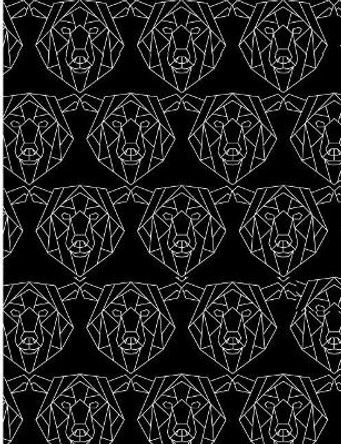 Polygonal Grizzly Bear: Bear Pattern College Ruled Line Notebook by Jen Sterling 9781073033386