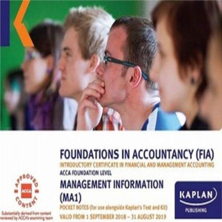 MA1 - MANAGEMENT INFORMATION - POCKET NOTES by Kaplan Publishing 9781787403451