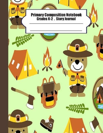 Primary composition notebook: Primary Composition Notebook Story Paper - 8.5x11 - Grades K-2: Cute bear scout camp School Specialty Handwriting Paper Dotted Middle Line (Kindergarten Composition Notebooks) by Ma Moung 9781074680657