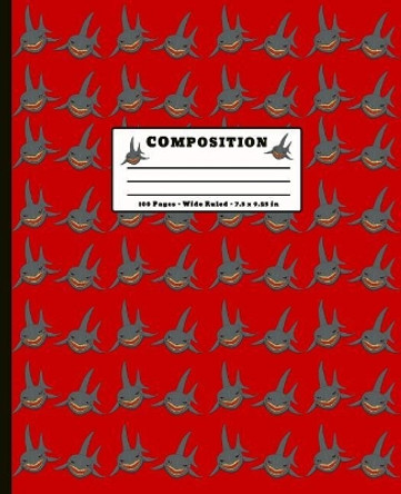 Composition: 100 Pages Wide Ruled 7.5 x 9.25 inch by Screaming Monkey Notebooks 9781074838423