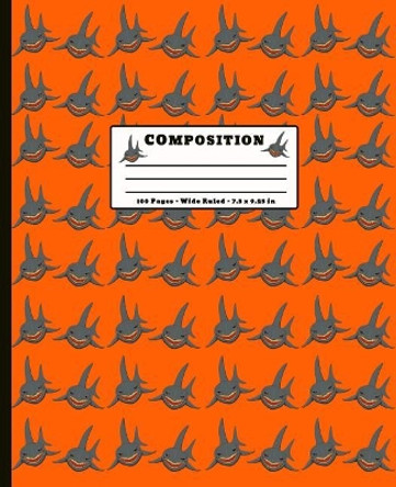 Composition: 100 Pages Wide Ruled 7.5 x 9.25 inch by Screaming Monkey Notebooks 9781075000287