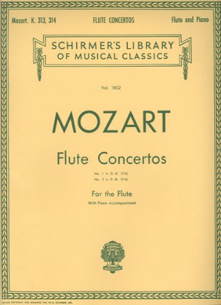 Flute Concertos KV 313 and KV 314: And No. 2 in D Major, K. 314 by Amadeus Mozart Wolfgang 9780793554249