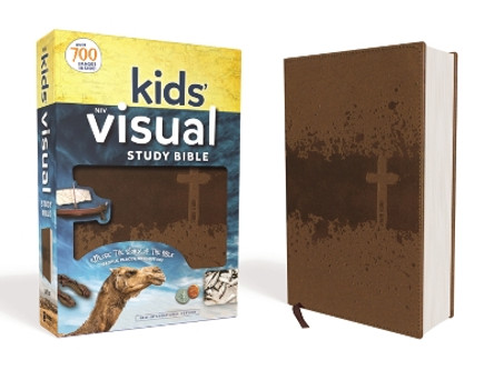 NIV, Kids' Visual Study Bible, Leathersoft, Teal, Full Color Interior: Explore the Story of the Bible---People, Places, and History by Zondervan 9780310758464