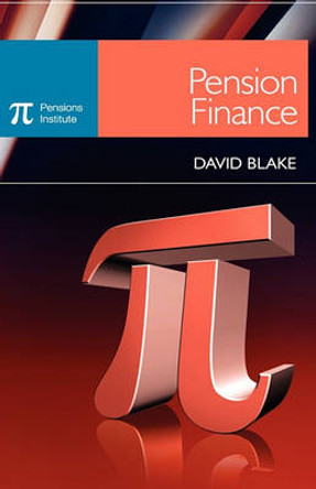 Pension Finance by David Blake 9780470058435