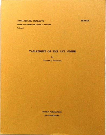 Tamazight of the Ayt Ndhir by Thomas G. Penchoen 9780890030004