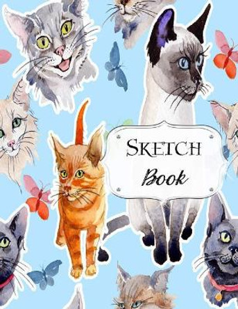 Sketch Book: Cat Sketchbook Scetchpad for Drawing or Doodling Notebook Pad for Creative Artists #8 Blue by Jazzy Doodles 9781073501281