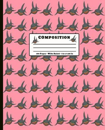 Composition: 100 Pages Wide Ruled 7.5 x 9.25 inch by Screaming Monkey Notebooks 9781074839666
