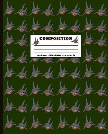 Composition: 100 Pages Wide Ruled 7.5 x 9.25 inch by Screaming Monkey Notebooks 9781074840112