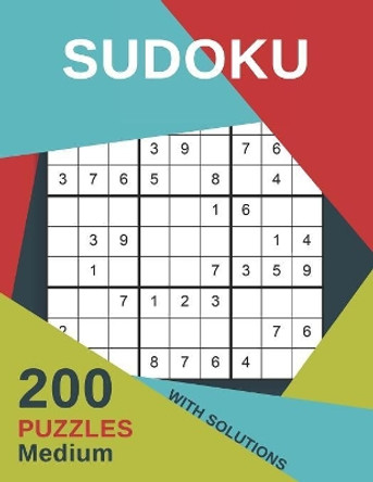 Sudoku 200 Puzzles Medium With Solutions: For adults large print including Instructions and answer keys - From Beginner to Advanced for Clever people - 9x9 by Kreative Sudokubooks 9781079713268