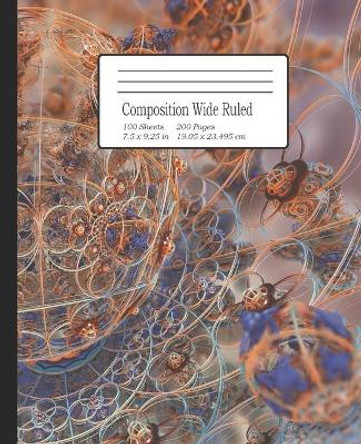 Composition Wide Ruled: Notebook for Students, Home School, Pre-School up to College, great for Writing Notes. 7.5&quot; x 9.25&quot; by Tomger Notebooks 9781086447866