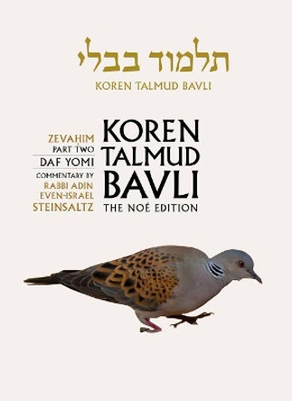 Koren Talmud Bavli Noe Edition: Volume 34: Zevahim Part 2, Hebrew/English, B&w Edition by Adin Steinsaltz 9789653016408