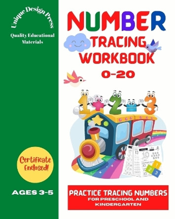 Number Tracing Workbook: Practice Tracing Numbers 0-20 for Preschool and Kindergarten by Andrea Clarke Pratt 9781006161971