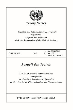 Treaty Series 3072 (English/French Edition) by United Nations Office of Legal Affairs 9789219700178