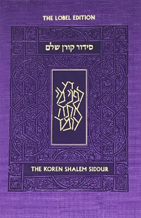 Koren Shalem Siddur with Tabs, Compact, Purple by Jonathan Sacks 9789653019553