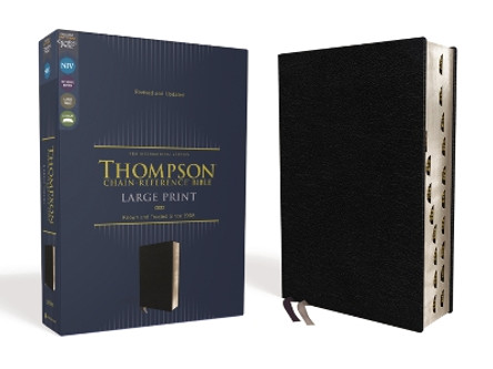 NIV, Thompson Chain-Reference Bible, Large Print, European Bonded Leather, Black, Thumb Indexed, Red Letter, Comfort Print by Dr. Frank Charles Thompson 9780310459774