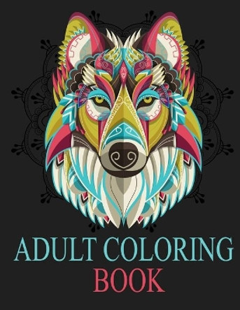 Adult Coloring Book: Adult Coloring Book: Inspired By Nature, Stress Relieving Animal Designs, Easy, and Relaxing Coloring Pages, extra large size, Different DESIGNS, (Perfect for Artist) by Omi Kech 9781092739382